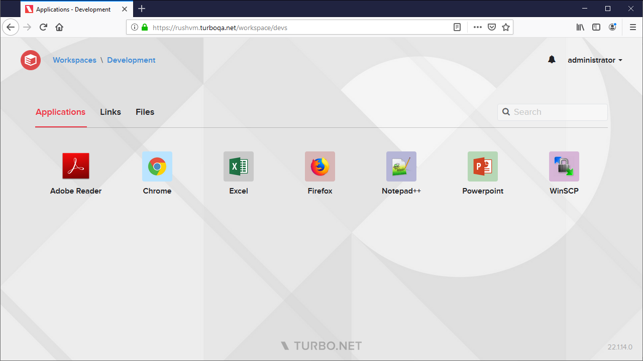 Applications Tab