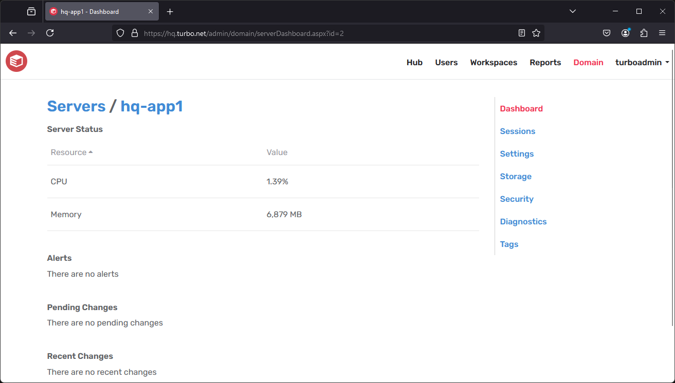 Server Dashboard