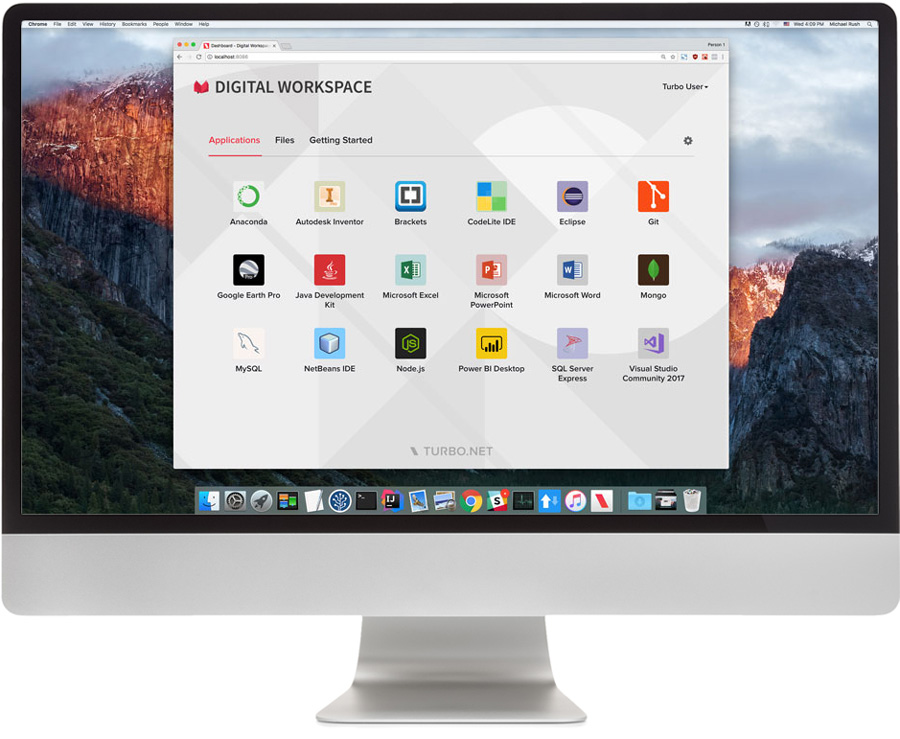 Turbo Server portal on Mac