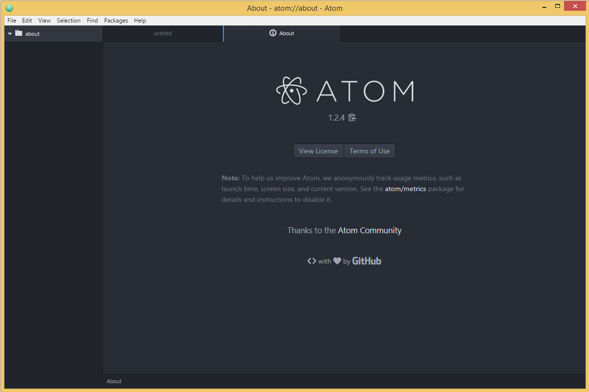 Atom's screenshot