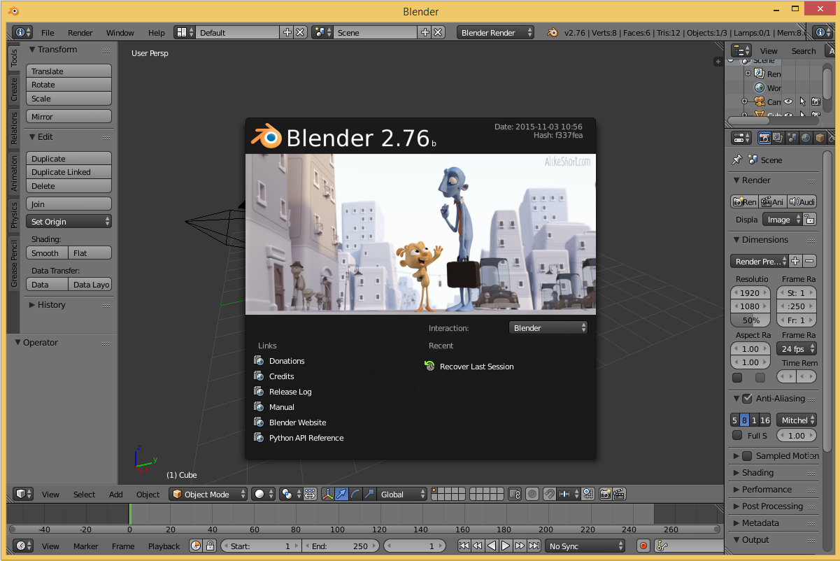 Blender's screenshot