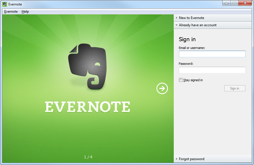 Evernote's screenshot