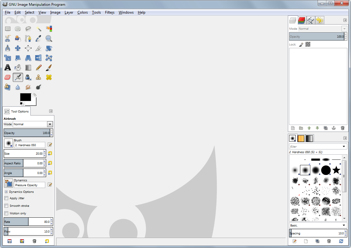 GIMP's screenshot