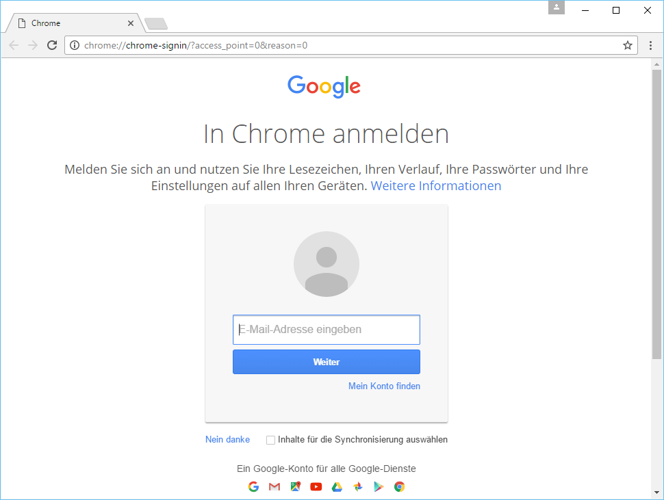 Chrome German's screenshot