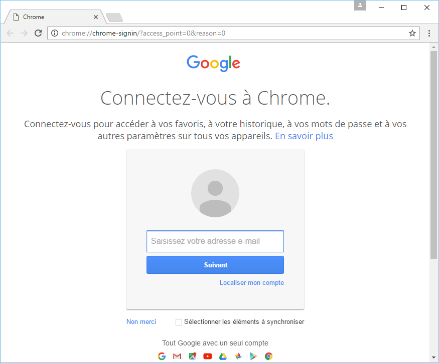 Chrome French's screenshot