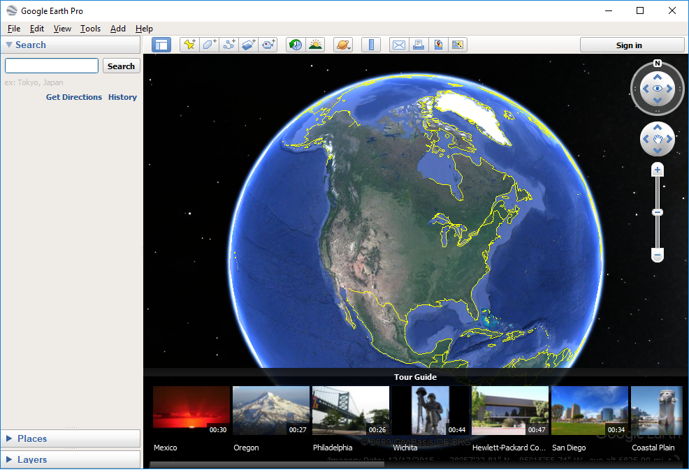 Google Earth Pro's screenshot