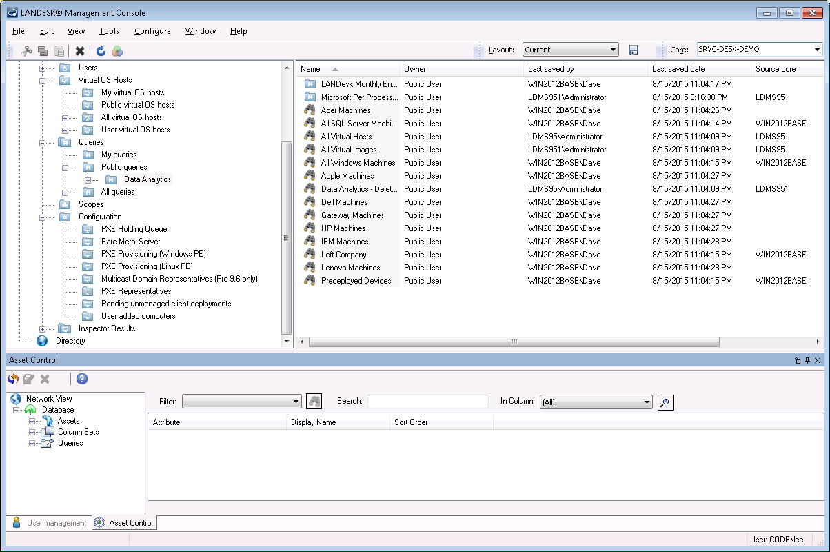 LDMS Console's screenshot