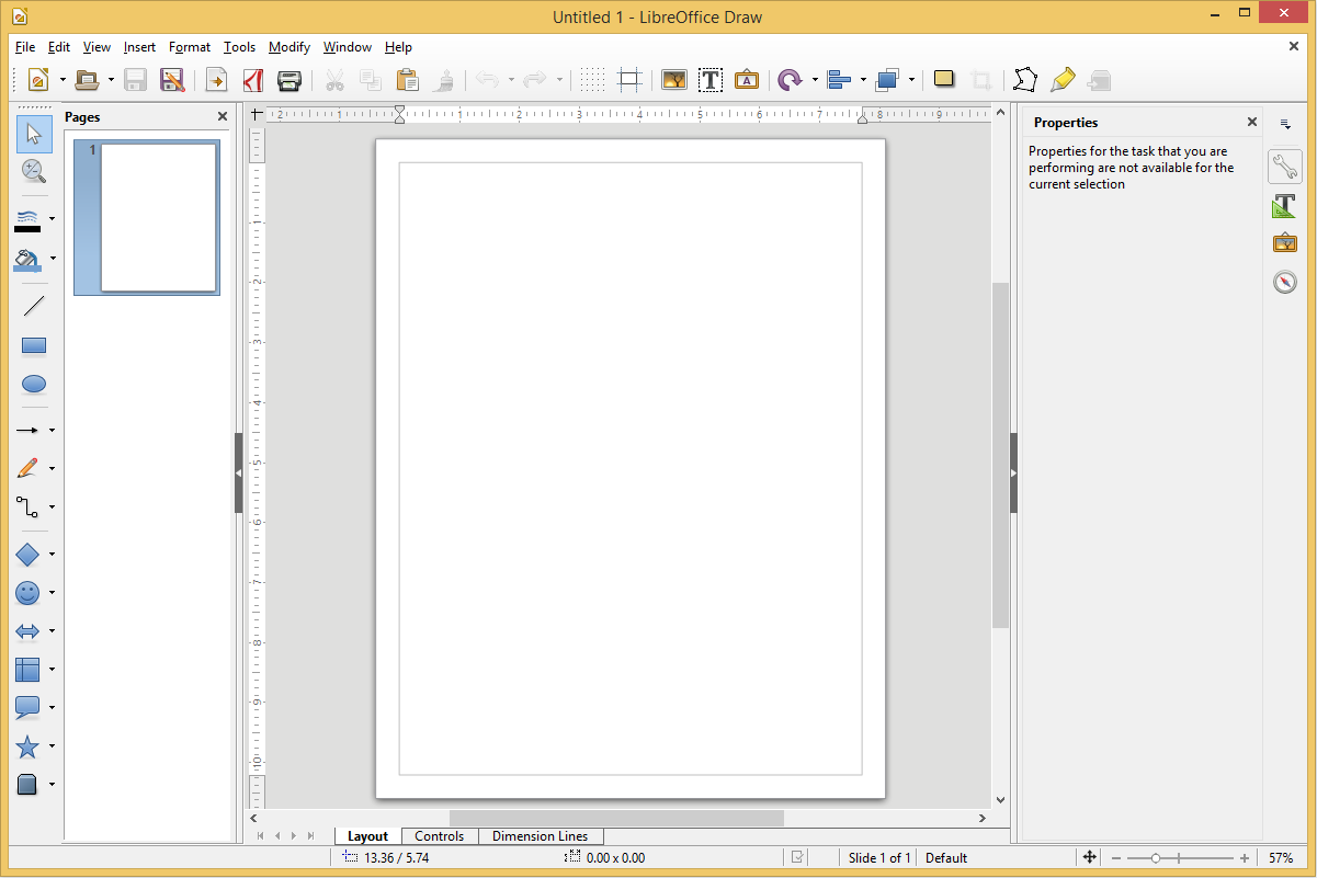 LibreOffice Draw's screenshot