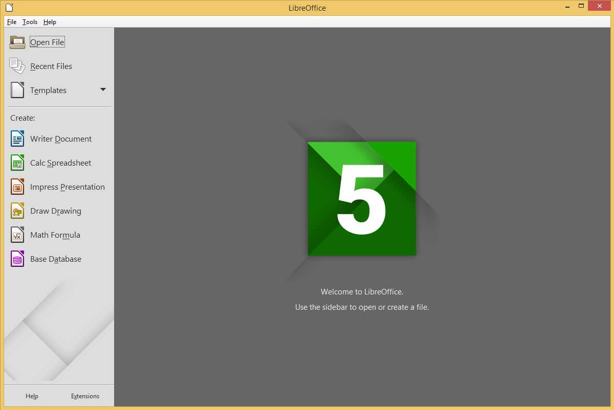LibreOffice's screenshot
