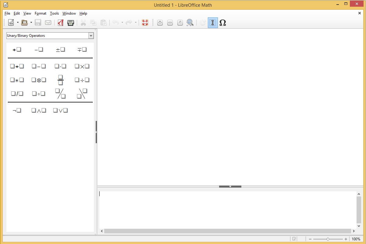 LibreOffice Math's screenshot