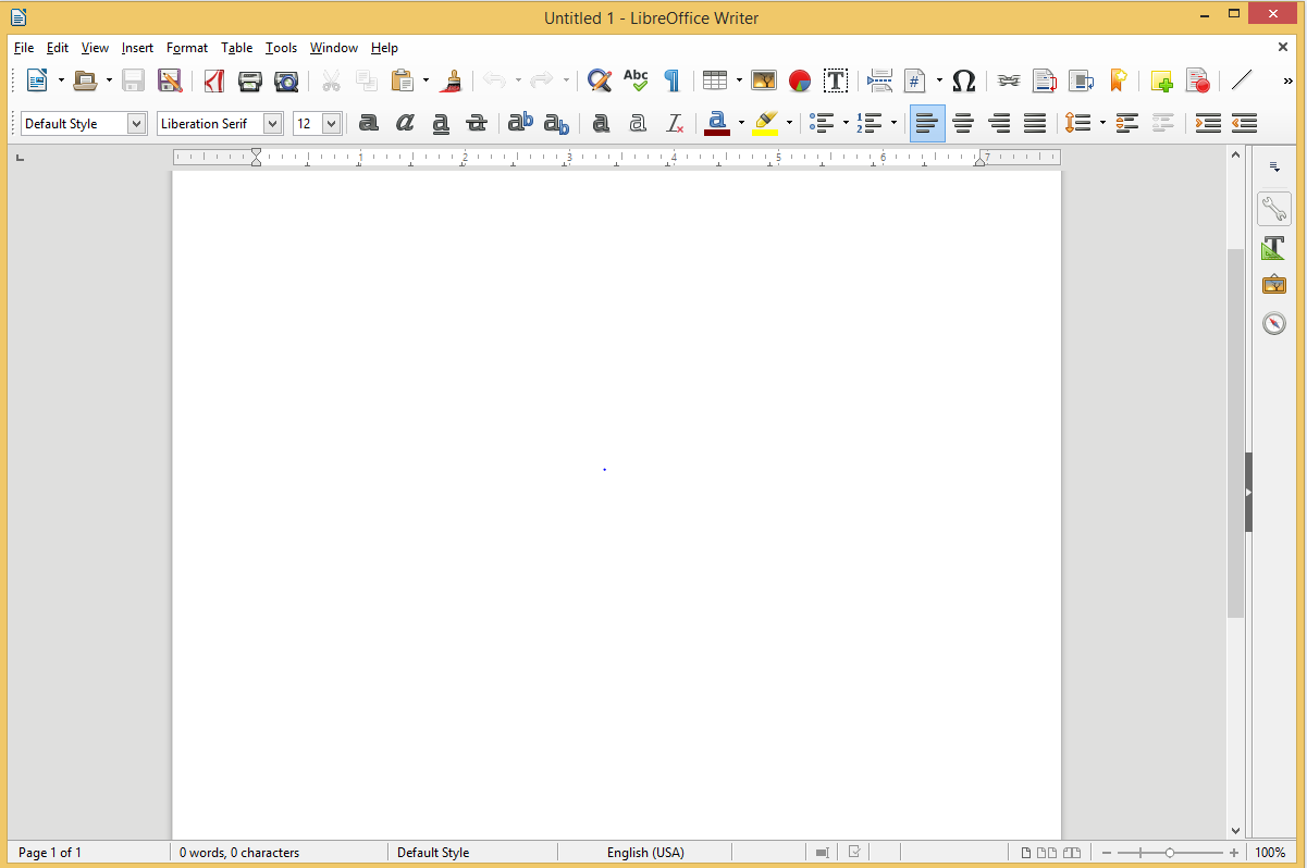 LibreOffice Writer's screenshot
