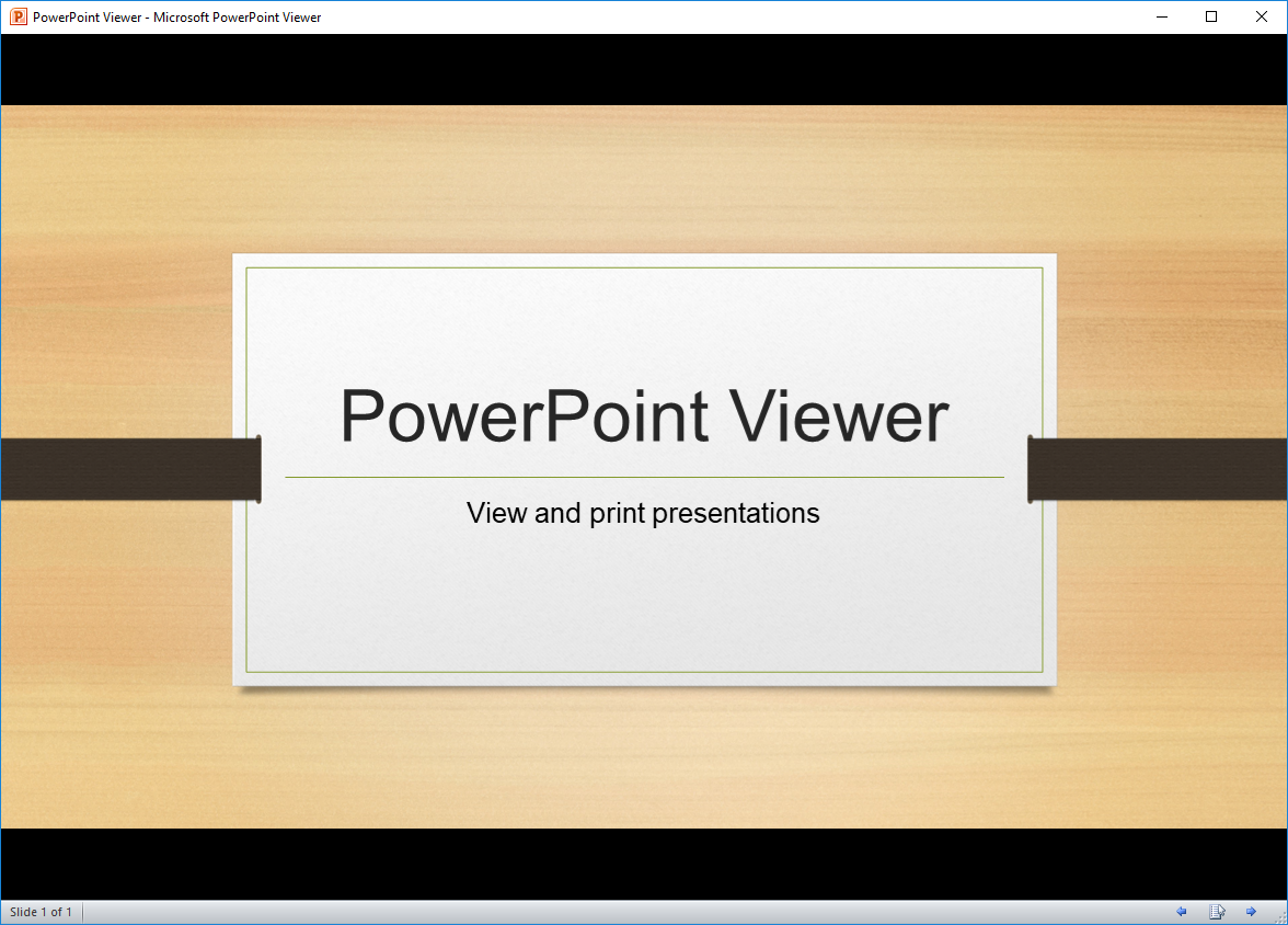 PowerPoint Viewer's screenshot