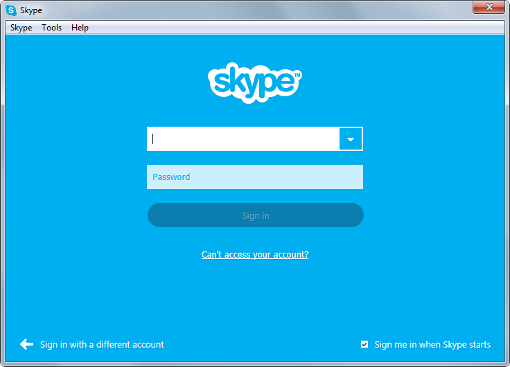Skype's screenshot