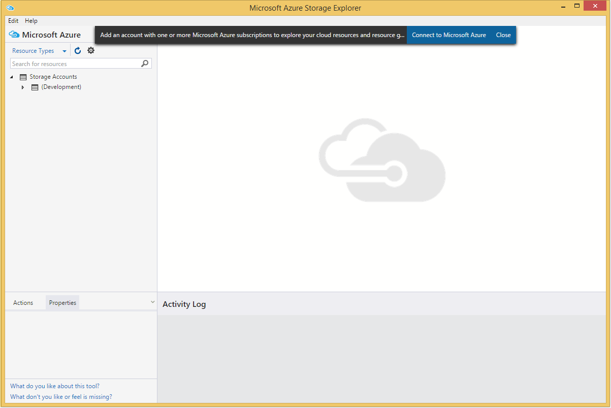 Azure Storage Explorer's screenshot